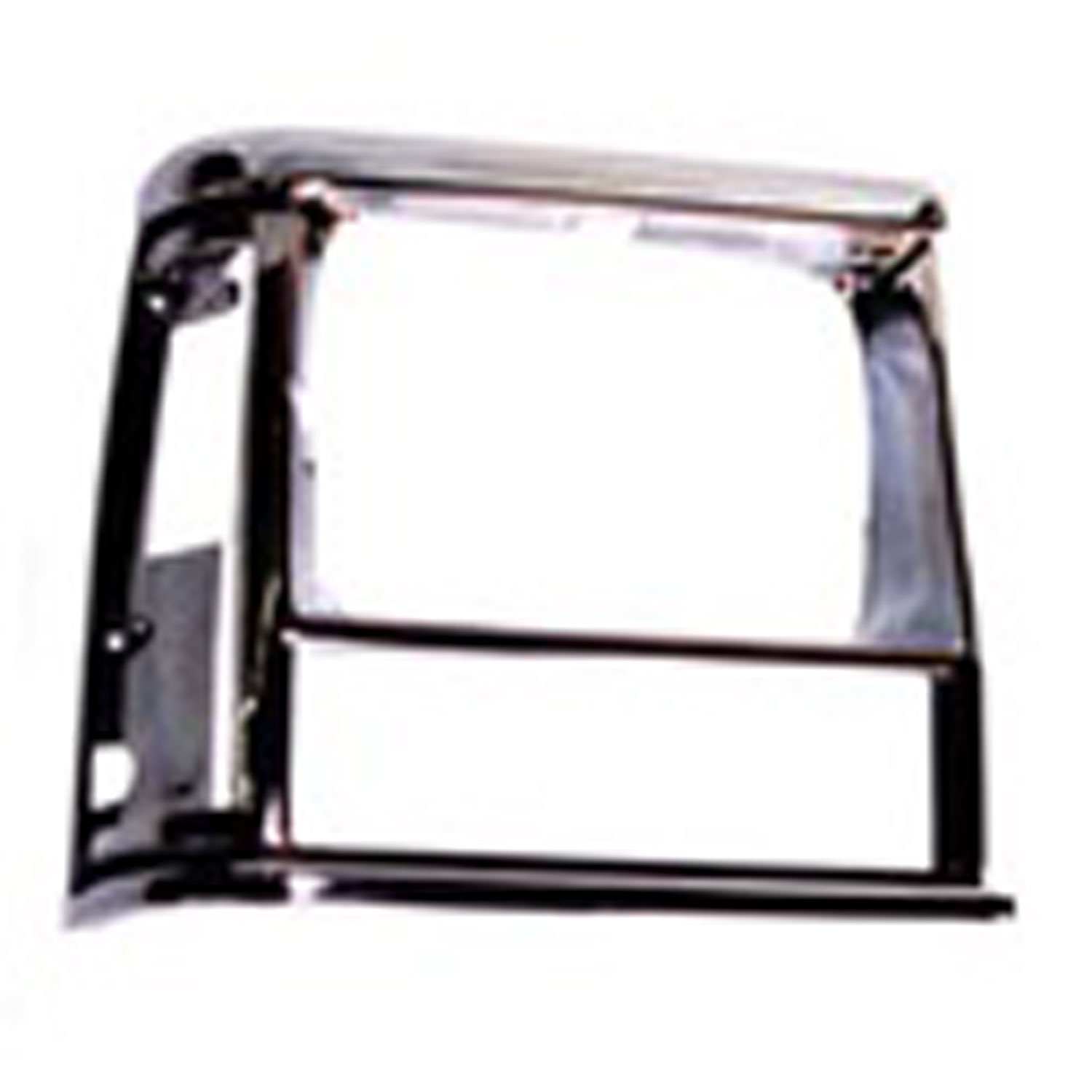 This black and chrome headlight bezel from Omix-ADA fits the right side on 91-96 Jeep Cherokee XJ.