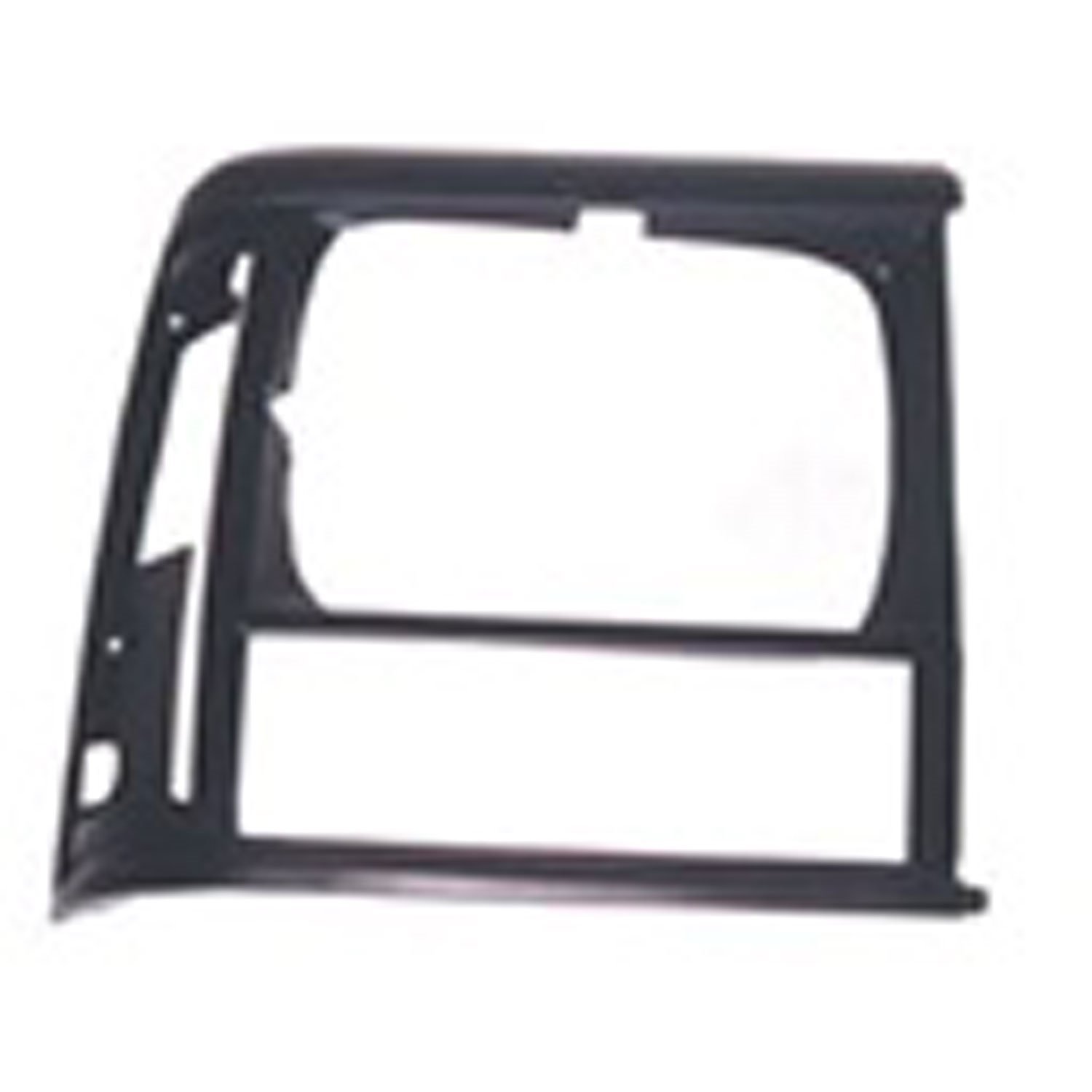 This black headlight bezel from Omix-ADA fits the right side on 91-96 Jeep Cherokee XJ.