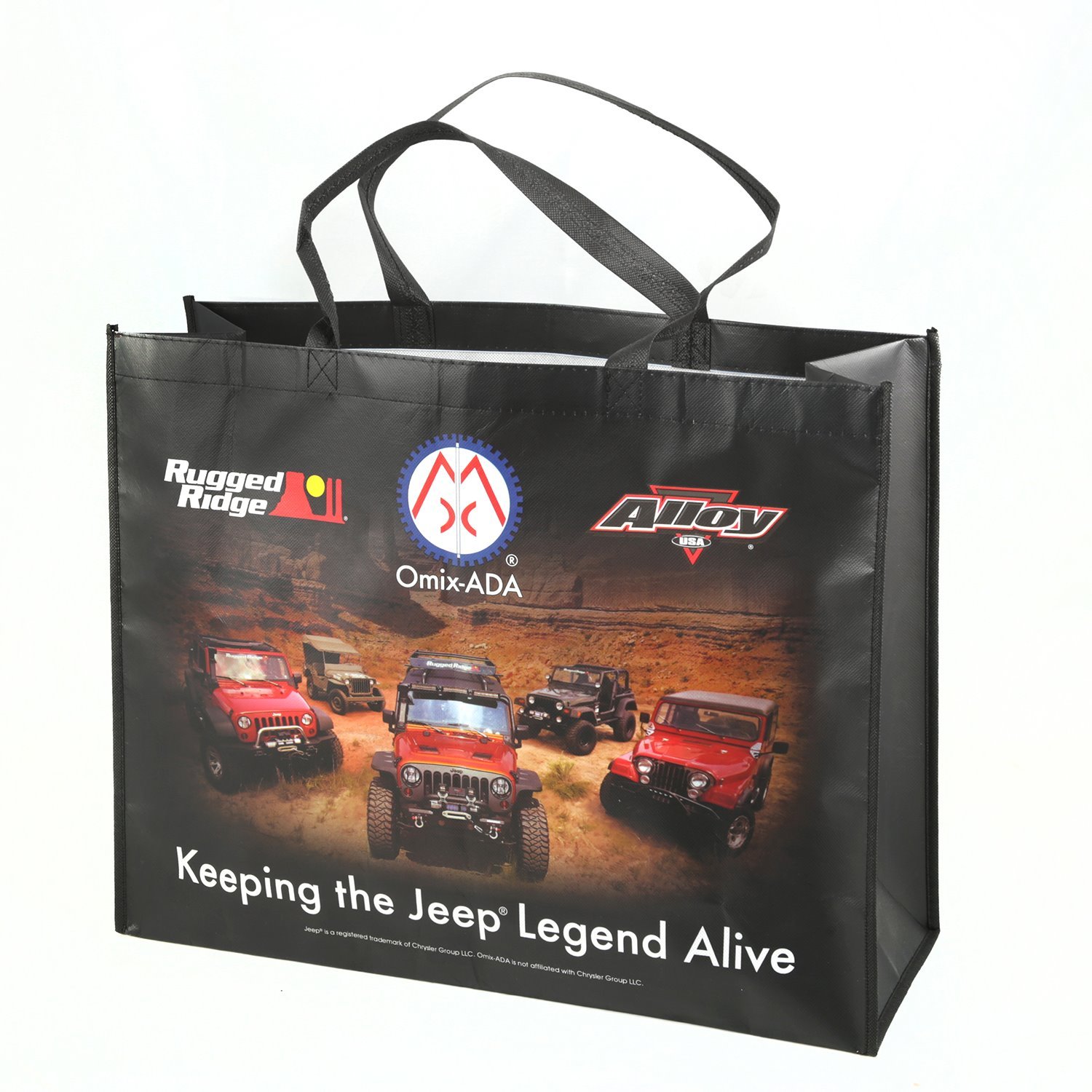 This promotional tote bag from Omix-ADA states Keeping
