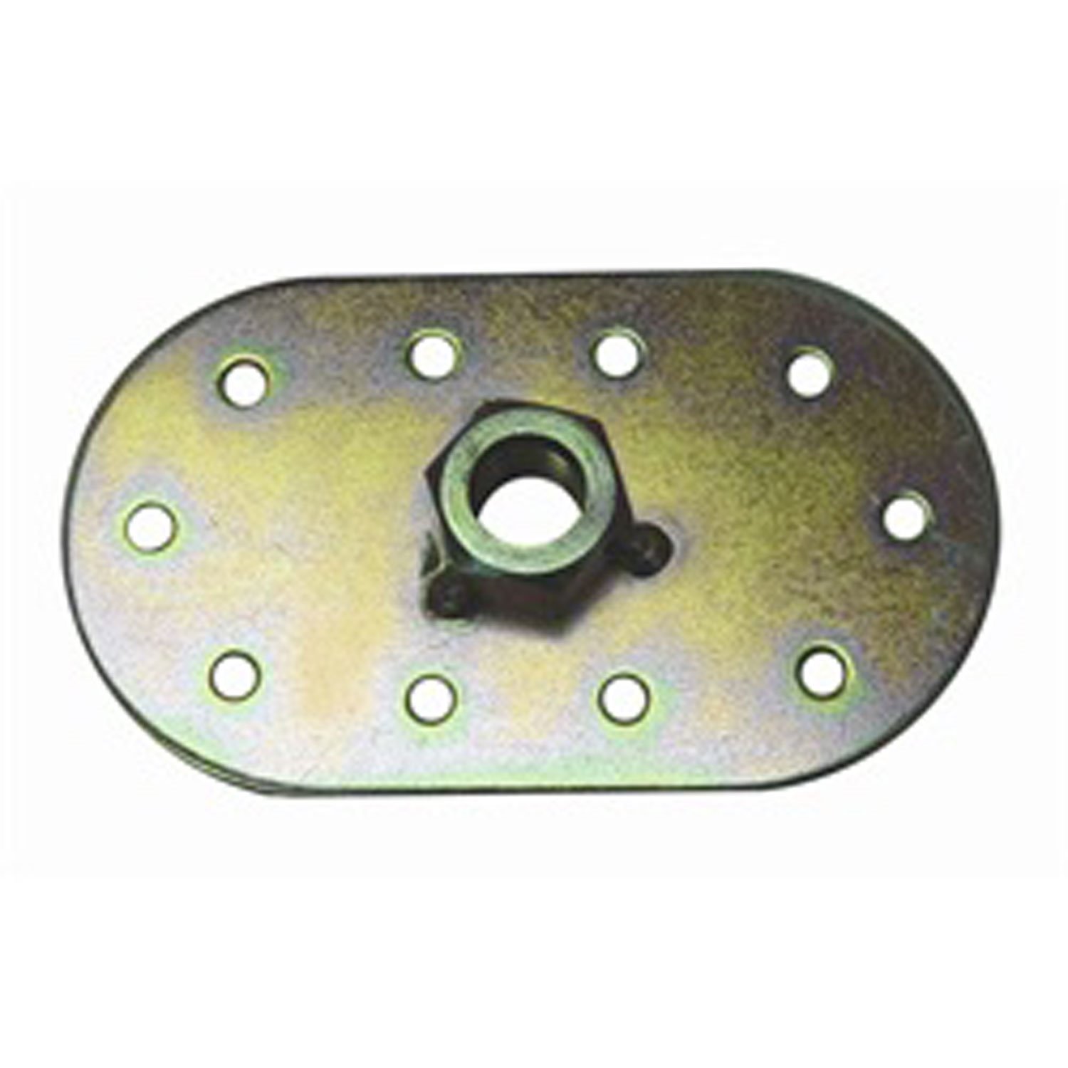 This seat belt mounting oval from Rugged Ridge allows you to floor mount lap belts. 1/2 inch x 20 thread bolt hole.