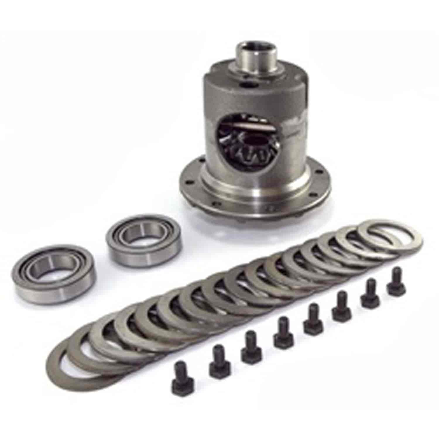 This differential carrier assembly from Omix-ADA fits Jeep Wrangler Cherokees and Grand Cherokees with Dana 35 Trac-Loc.