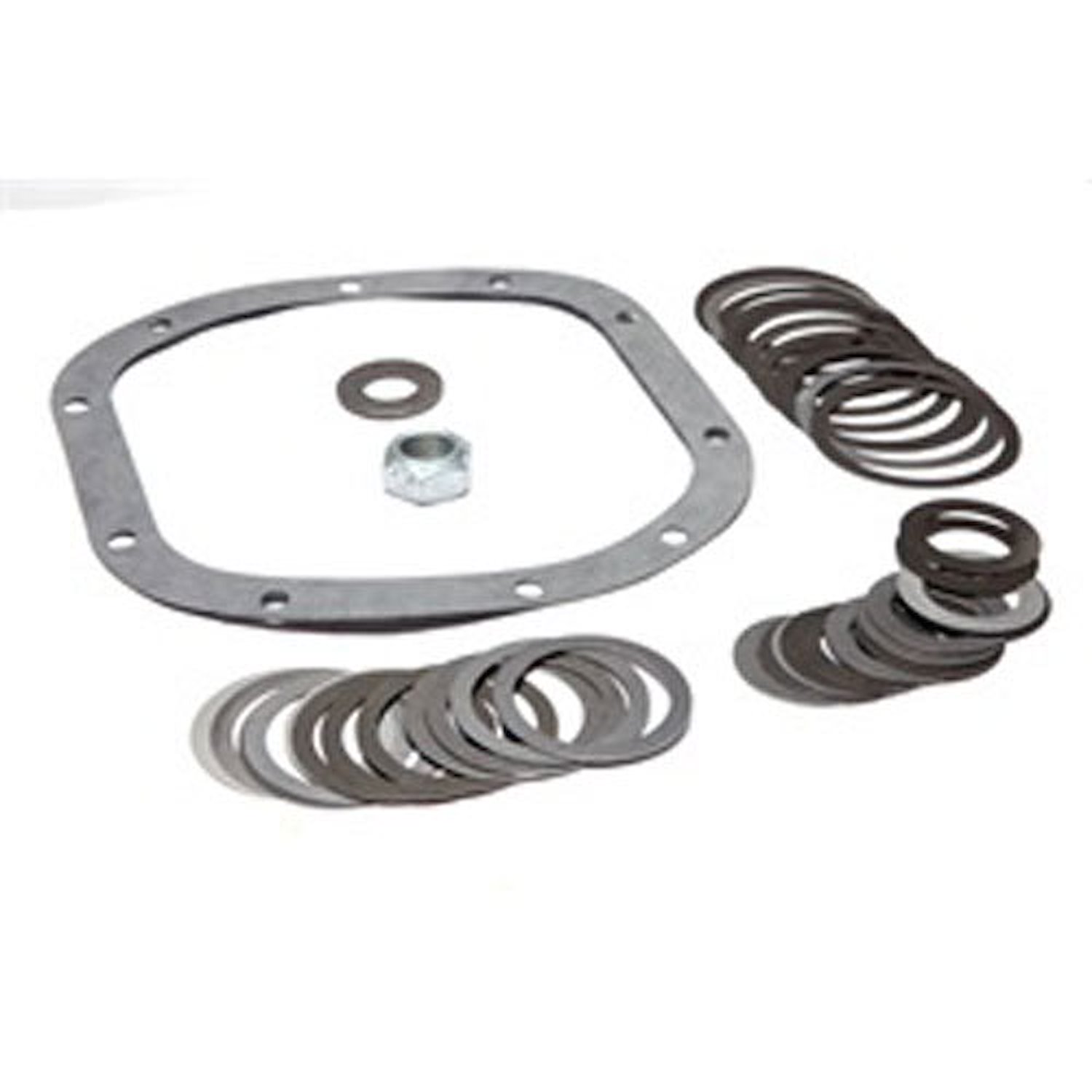 This pinion bearing shim kit from Omix-ADA is for Dana 30 front axle found in 93-98 Jeep Grand Cherokees and 97-06 Wranglers.