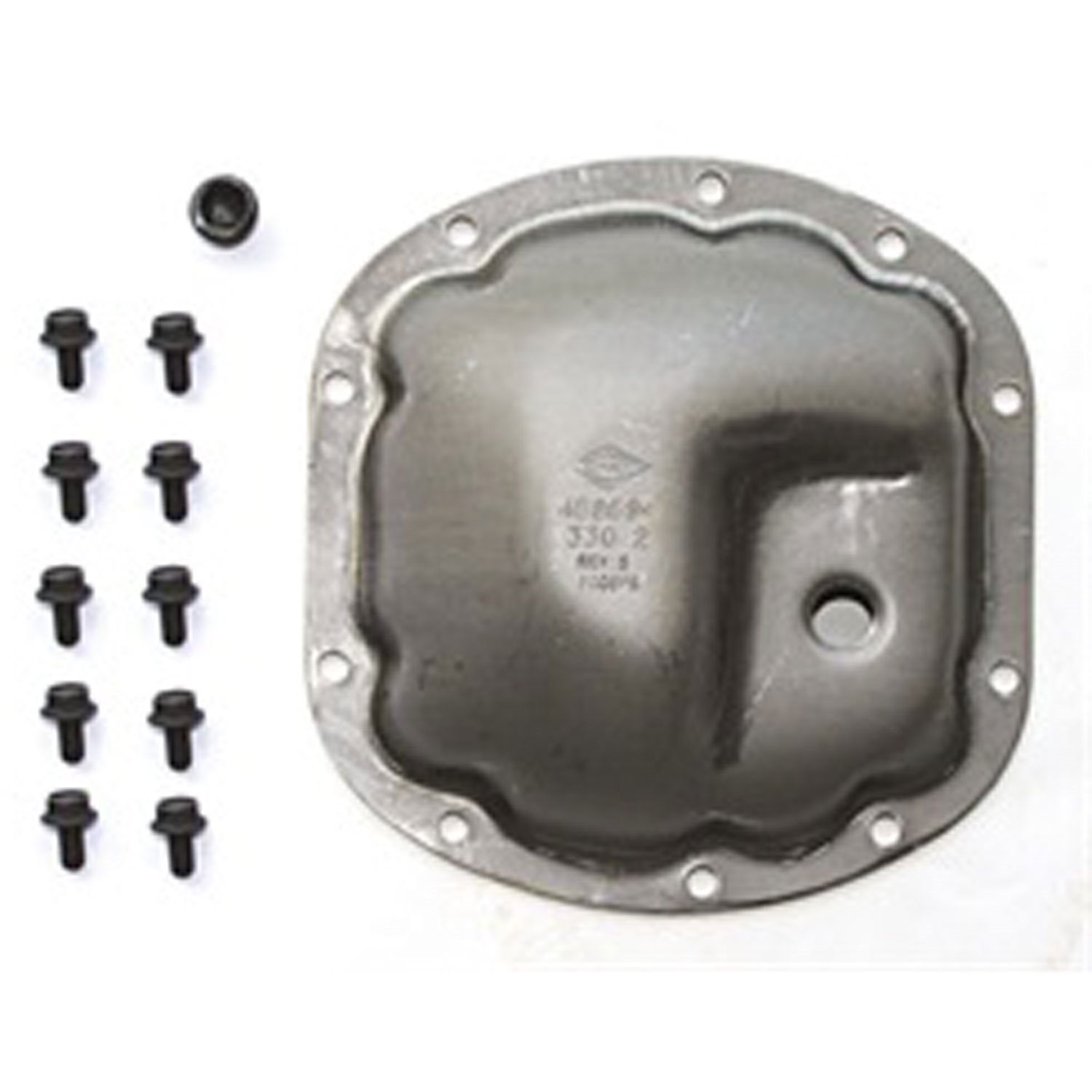 This differential cover from Omix-ADA fits Dana 30 low pinion front axles found in 93-07 Grand Cherokee and 97-07 Wrangler.