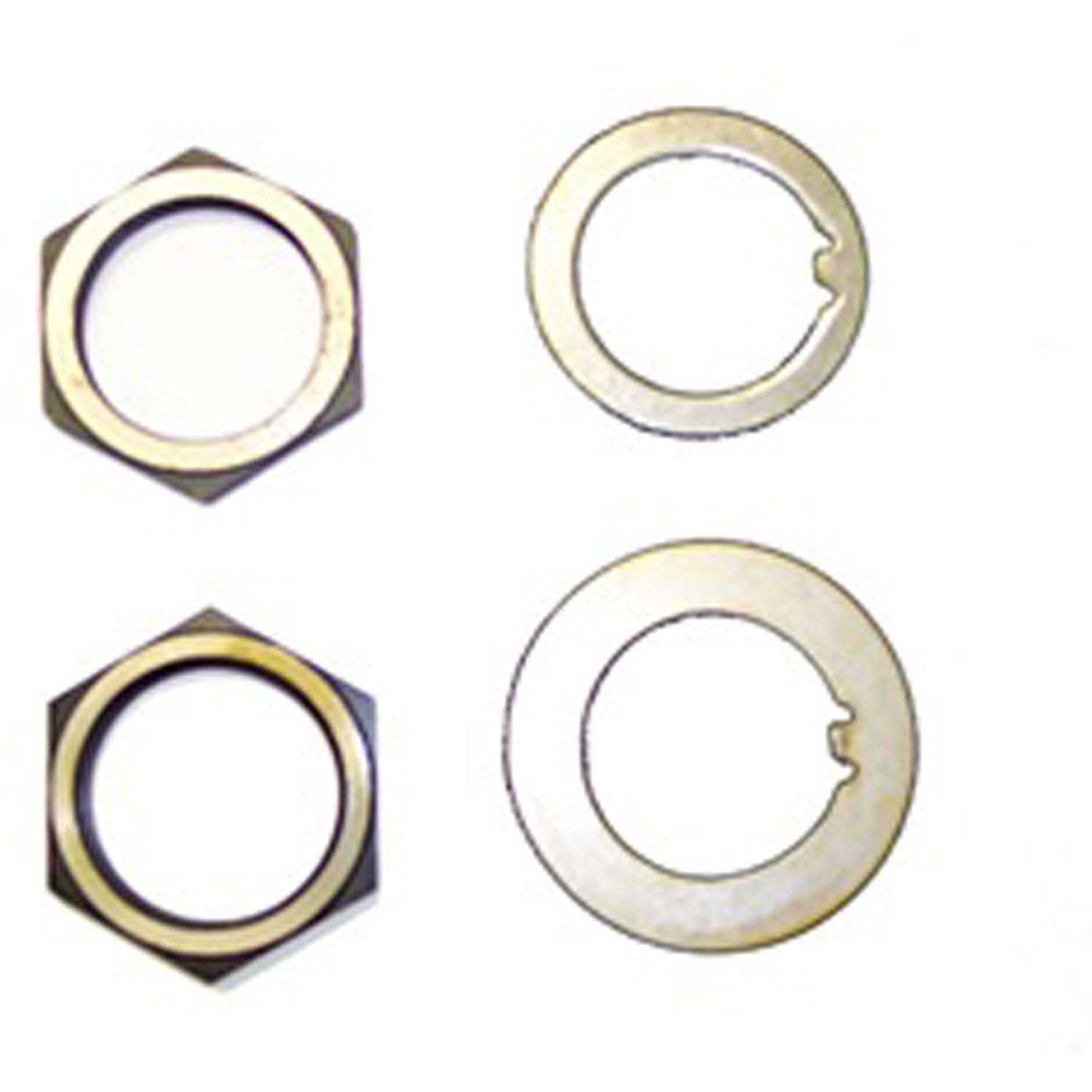 Spindle Nut and Washer Kit for Dana 27 Rear Includes 2 Nuts and 2 Washers 1941-1945 MB 1941-1945 Ford GPW