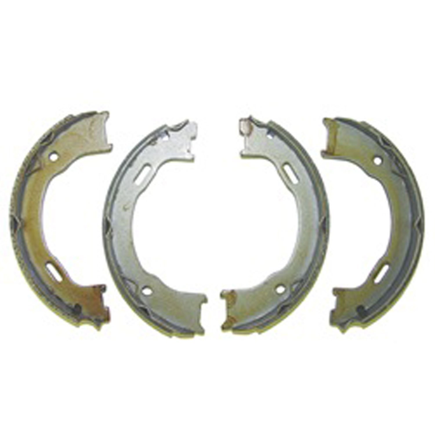 These replacement emergency brake shoes from Omix-ADA fit 03-06 Jeep Liberty KJ and 04-06 Jeep Wrangler Unlimited LJ