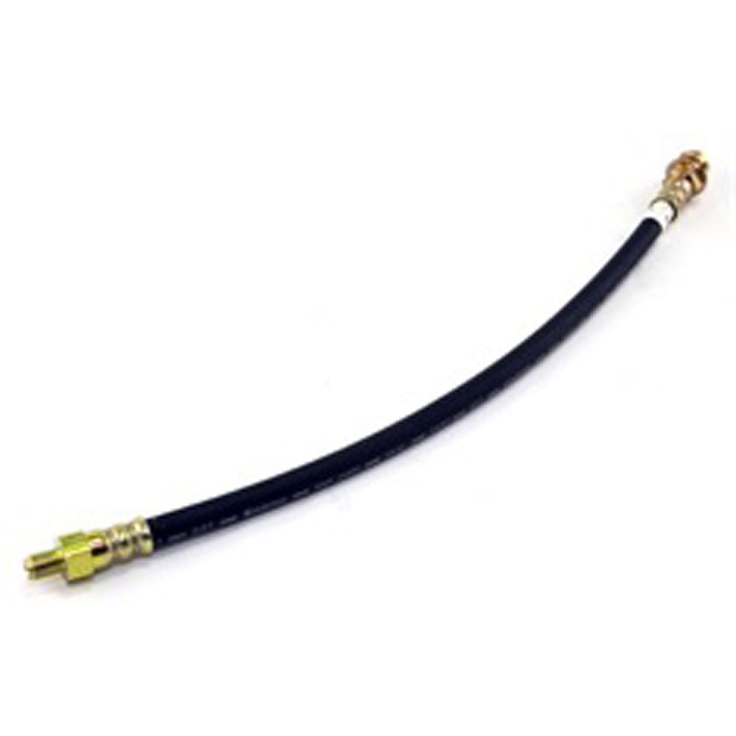 This replacement 16 inch flexible rear brake hose from Omix-ADA fits 41-66 Ford/Willys and Jeep models.