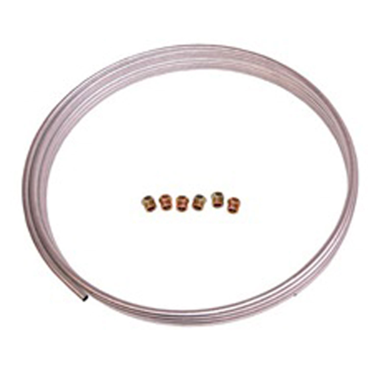 Universal Fuel Line 25 Coil 3/8 inch X .028 inch With 6 Fittings