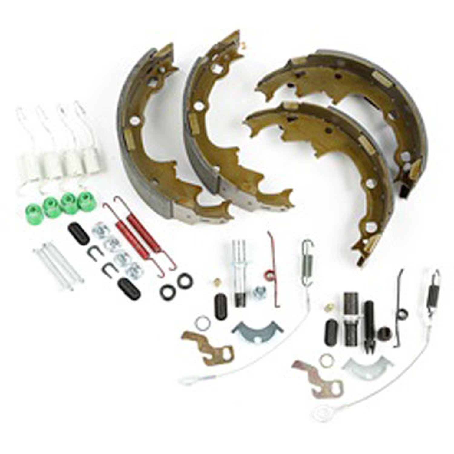 This drum brake service kit from Omix-ADA fits 1990-March 9 2000 Jeep Cherokees and Wranglers with 9 x 2-1/2 brake shoes.
