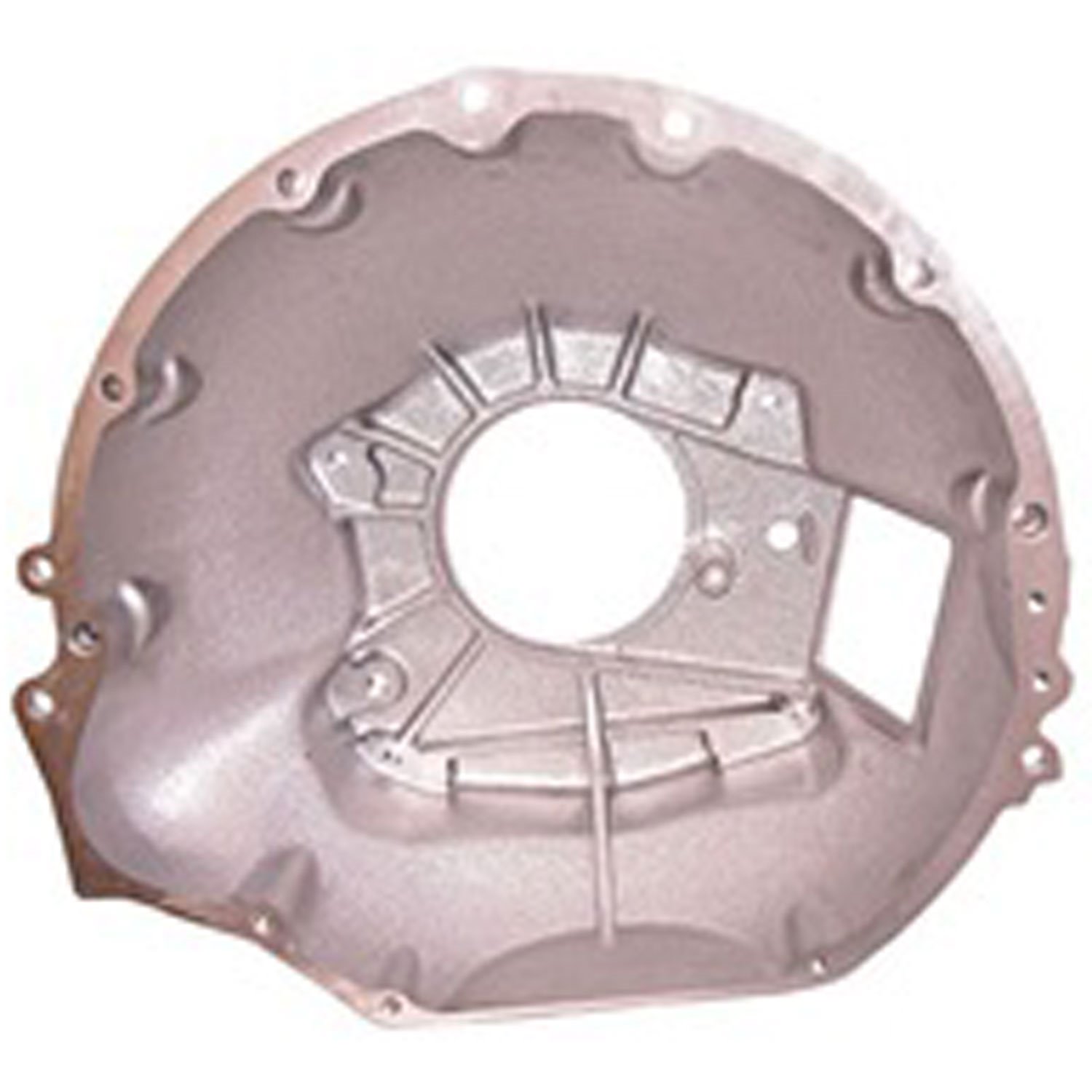 This transmission bell housing from Omix-ADA fits 76-79 Jeep CJ models with T150 and T18 transmissio