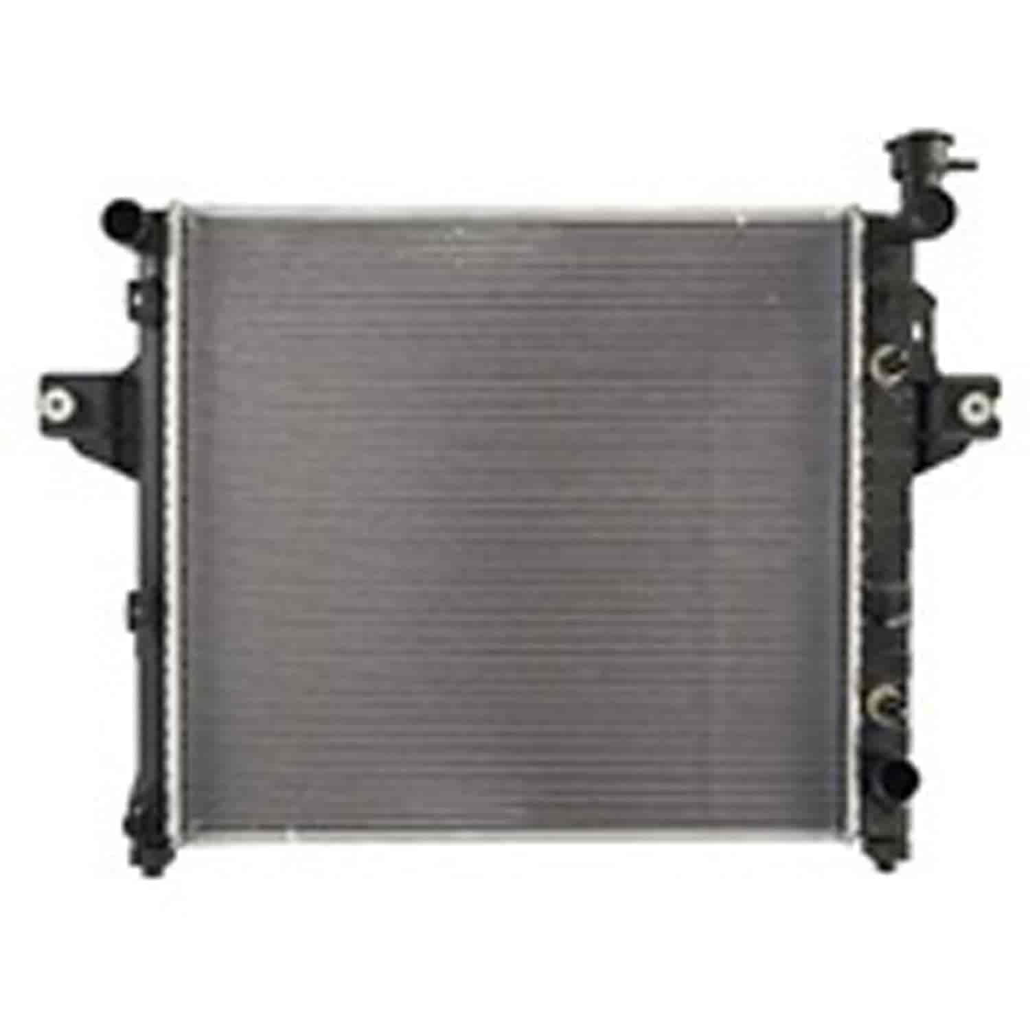 This 1 row radiator from Omix-ADA fits 99-04 Grand Cherokee 4.0L With or Without AC.