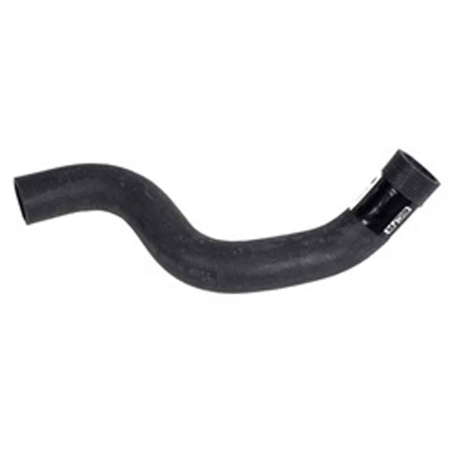 This lower radiator hose from Omix-ADA fits the 3.8L engine in 07-11 Jeep Wrangler.