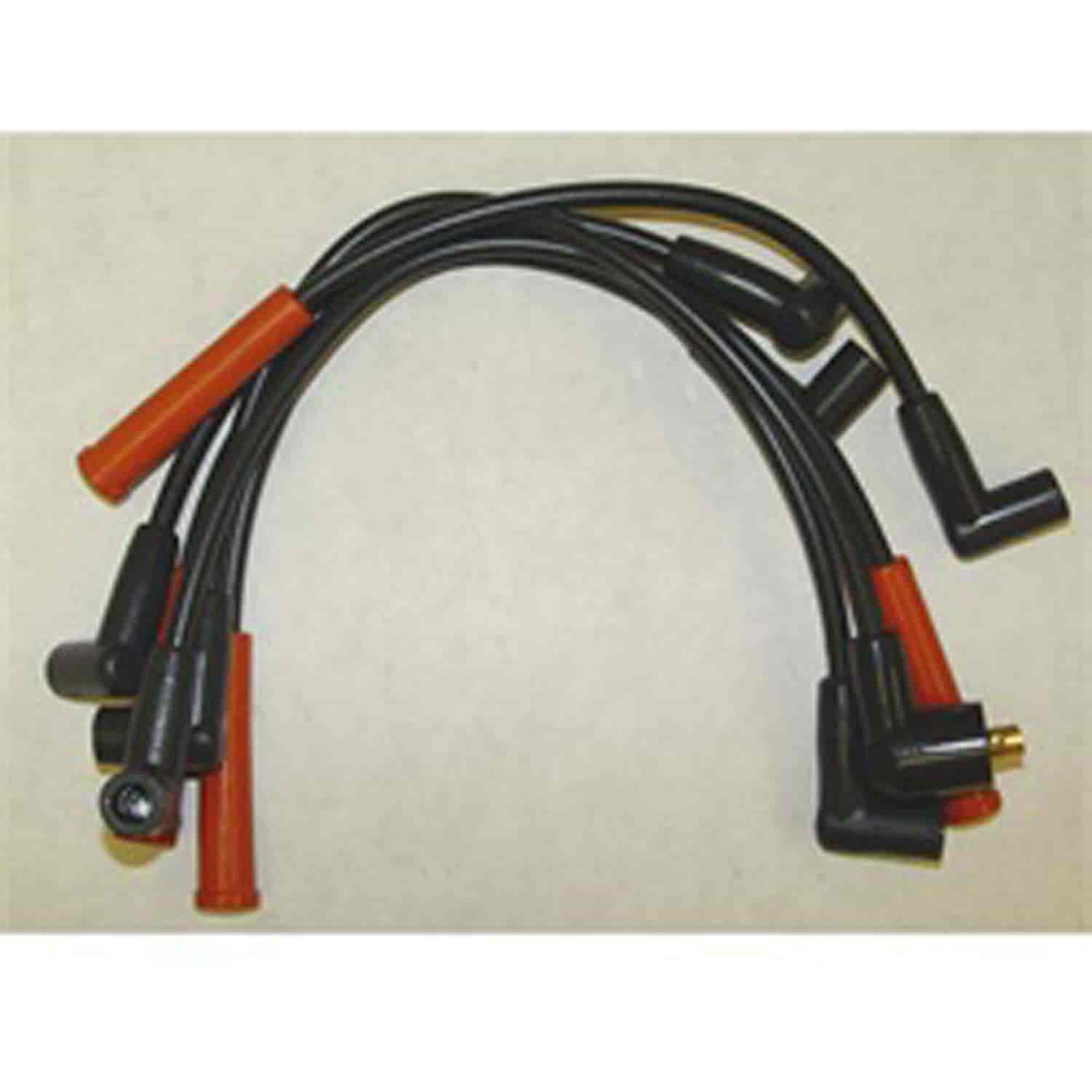 This ignition wire set from Omix-ADA fits the 2.4L engine in 03-06 Jeep Wranglers & 2.5L engine in 9