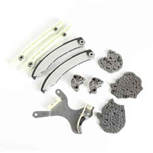This timing chain kit from Omix-ADA fits the 4.7L engine in 07-09 Jeep Commander XK and Grand Cherokees WK.