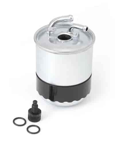 This fuel filter from Omix-ADA fits exported 2005 and domestic 07-08 Jeep Grand Cherokees with a 3.0L diesel engine.