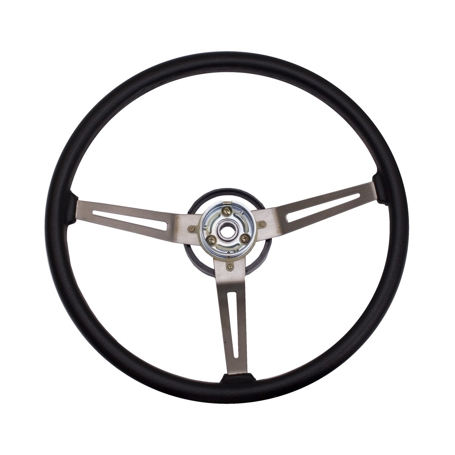 This black vinyl steering wheel from Omix-ADA fits
