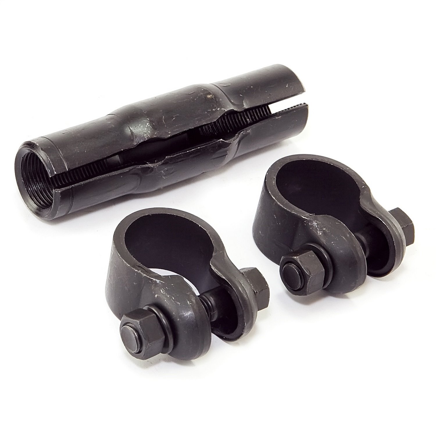 Replacement tie rod adjustment sleeve from Omix-ADA, Fits 87-95 Jeep Wrangler YJIncludes 2 clamps.