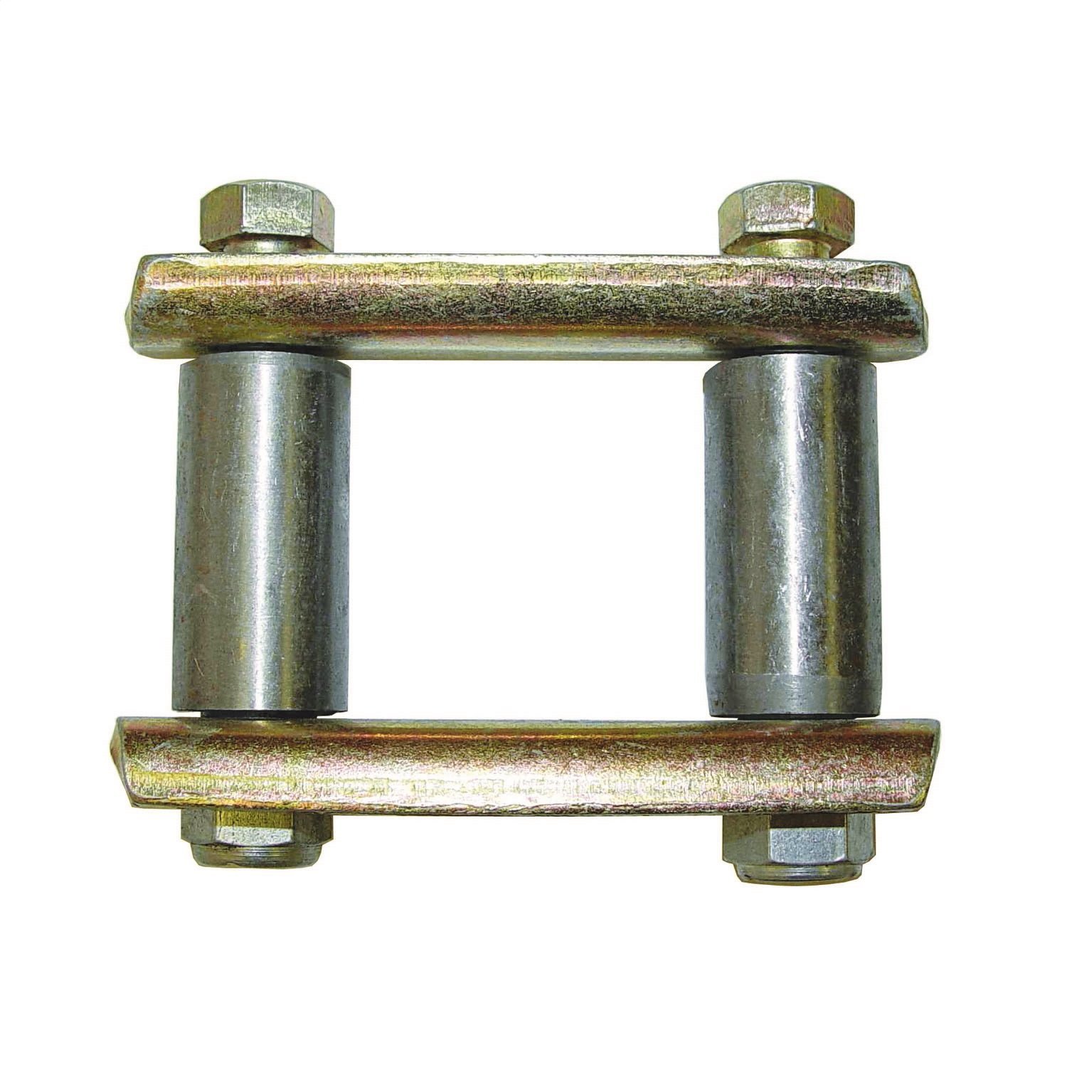 Replacement leaf spring shackle kit from Omix-ADA, Fits 55-75 Jeep CJ5 and CJ6 It includes one complete shackle assembly.