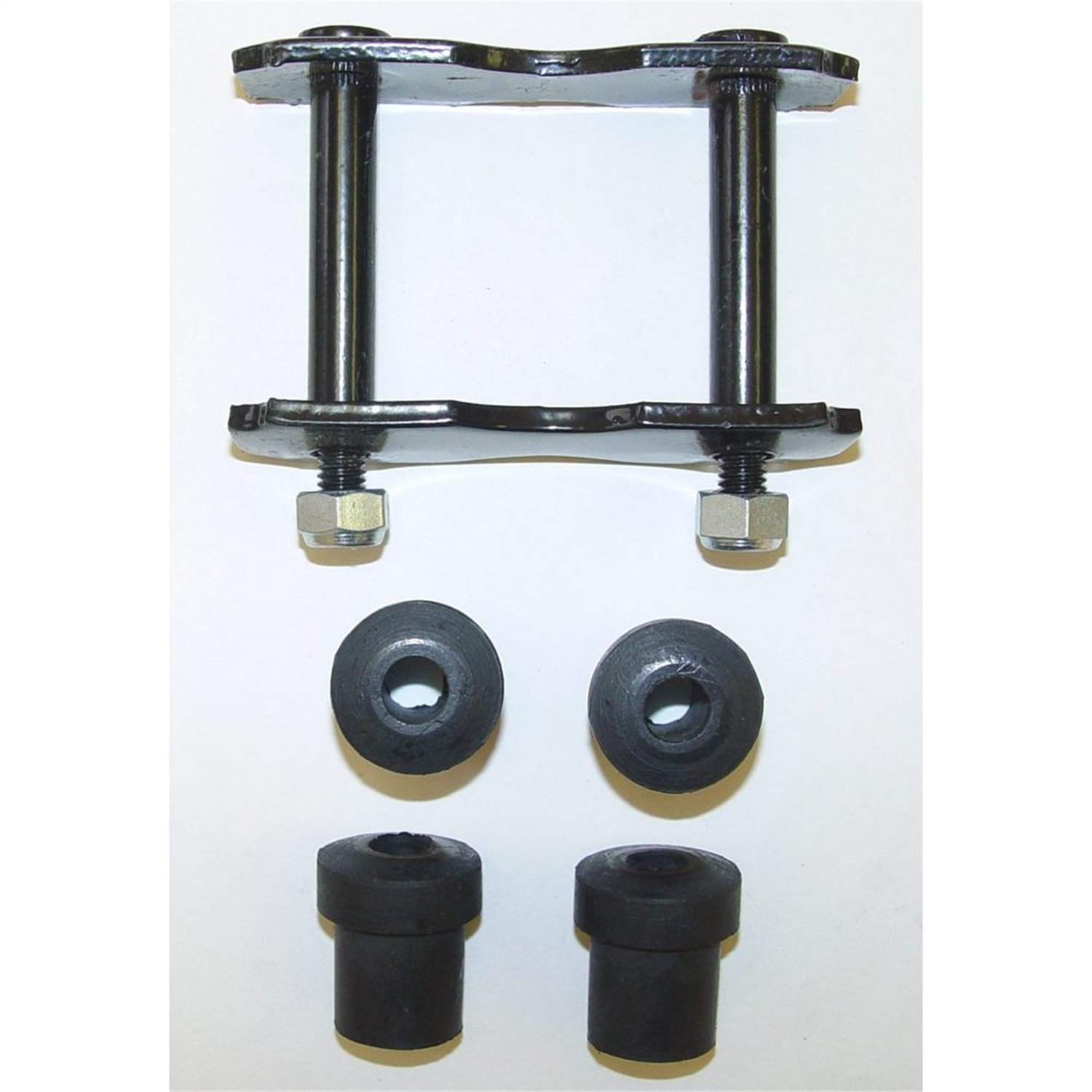Replacement front leaf spring shackle kit from Omix-ADA,