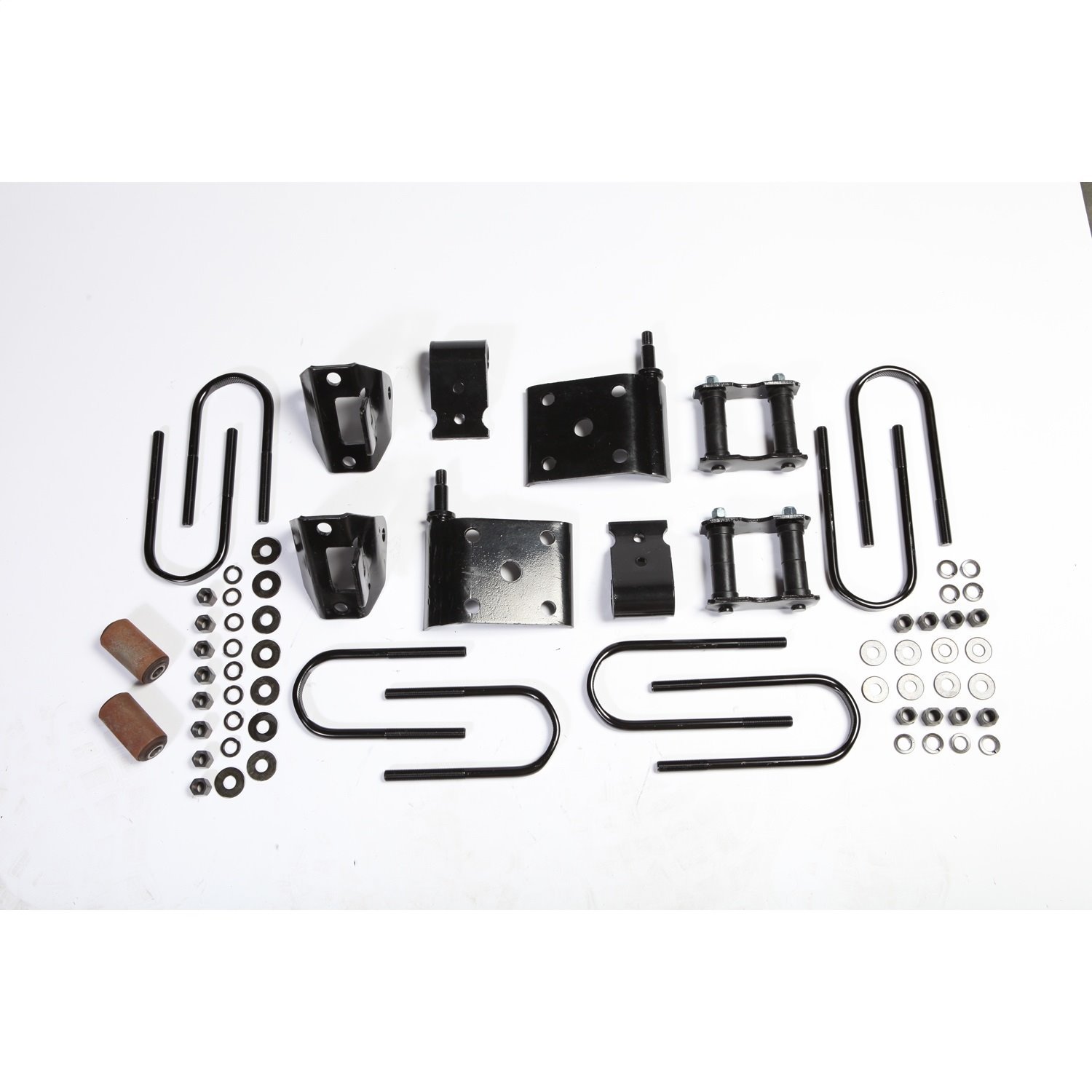 This rear leaf spring mounting kit from Omix-ADA fits 76-86 Jeep CJ7 and CJ8. Includes everything yo