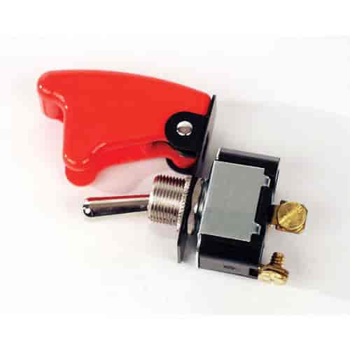 Ignition Switch W/ Flip Up Cover Aircraft Safety Switch Cover & 2 Terminals Included