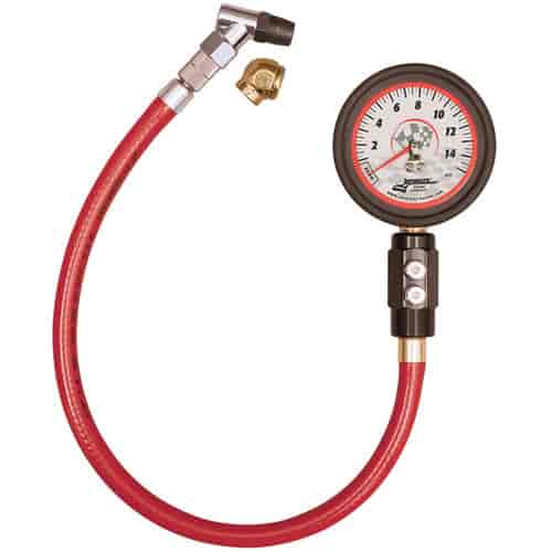 Deluxe 2.5" Tire Pressure Gauge 0-15 psi