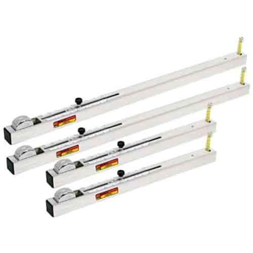 Chassis Height Gauges Includes: (2) 36" for straight rail cars on right side (2) 24" for perimeter frames
