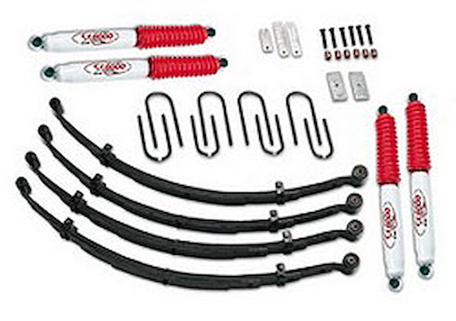 Lift Kit 2 in. And 4 in. Incl. U-Bolts/Hardware Bag/Brake Line Extension Kit