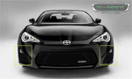 Scion FR-S Upper Class Fog Lamps Pod Grilles 2 pc Overlay Black Powder Coated Steel with Formed Mesh