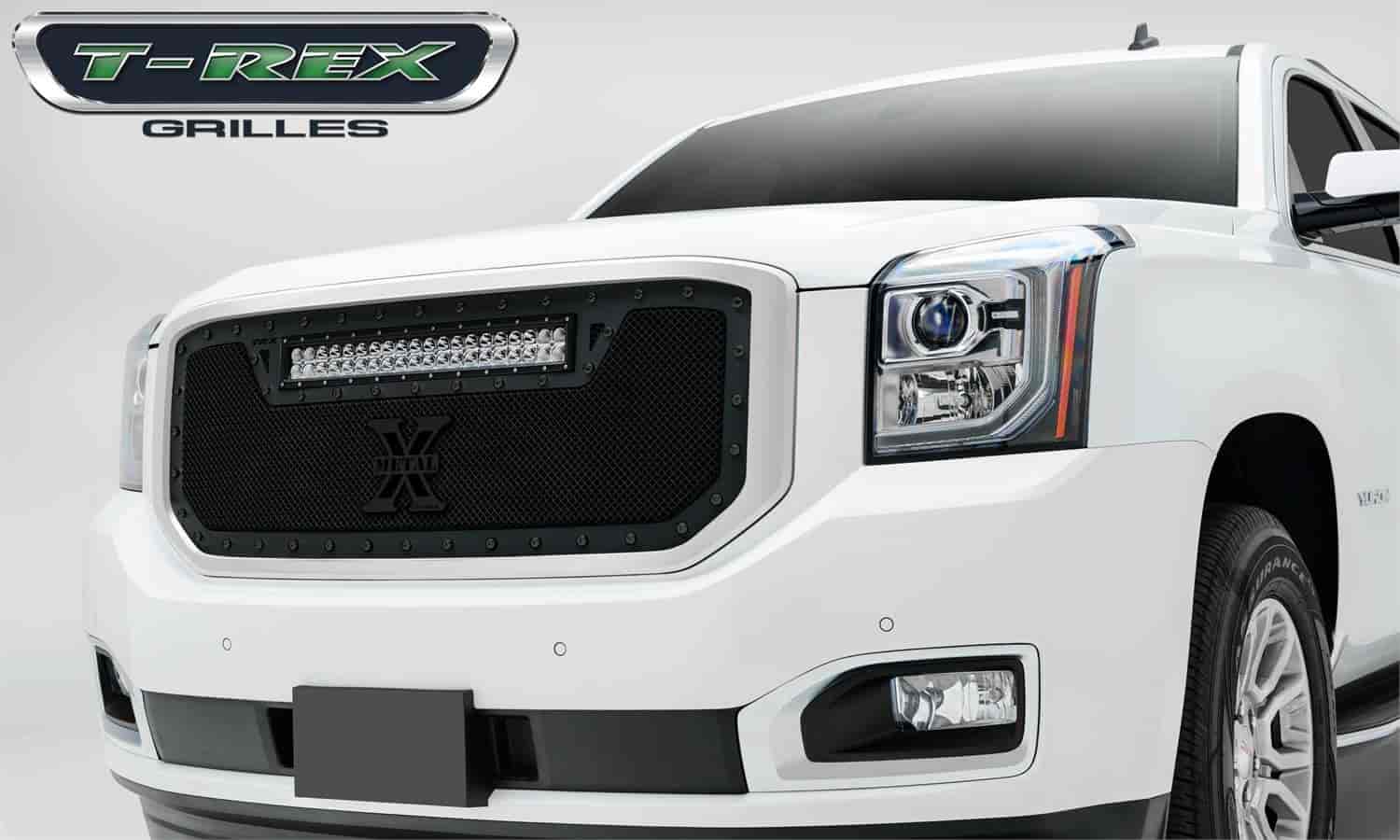 TORCH Series LED Light Grille 1 - 20 LED Bar Formed Mesh Grille Main Insert 1 Pc Black Powdercoated