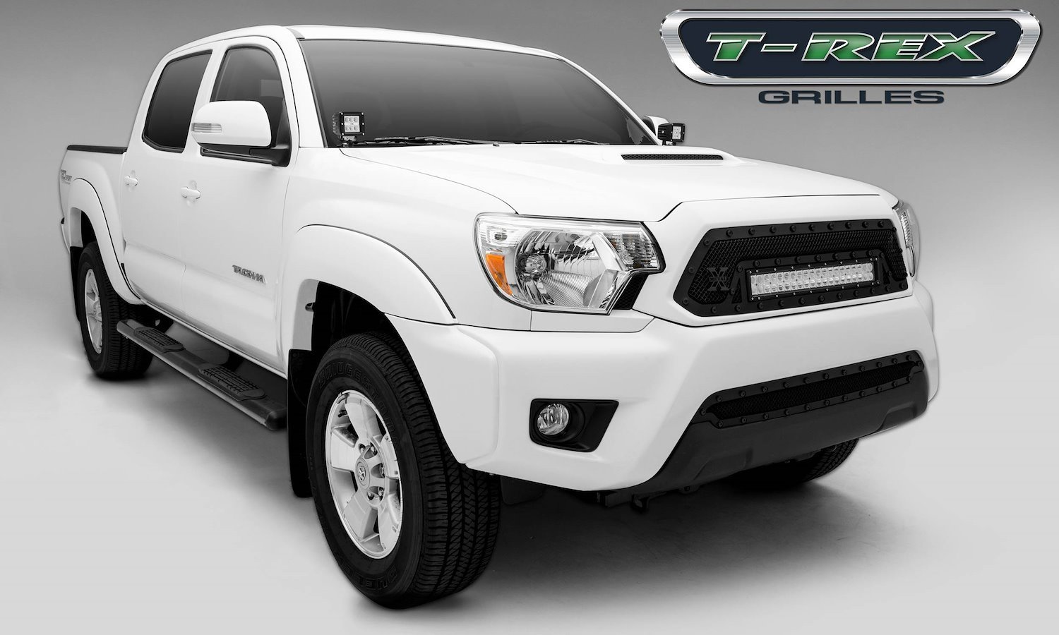 2012-2014 Toyota Tacoma TORCH Series LED Light Grille 1 - 20 LED Bar Formed Mesh Grille Main Insert