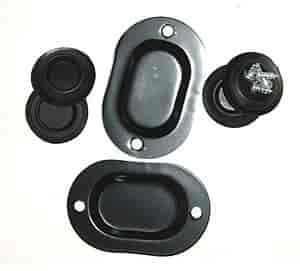2 Drain Hole Coverlets with Screws/4 Plugs 1964-70 Mustang
