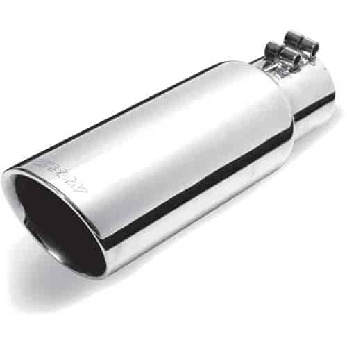 Stainless Steel Slash Cut Double Walled Exhaust Tip