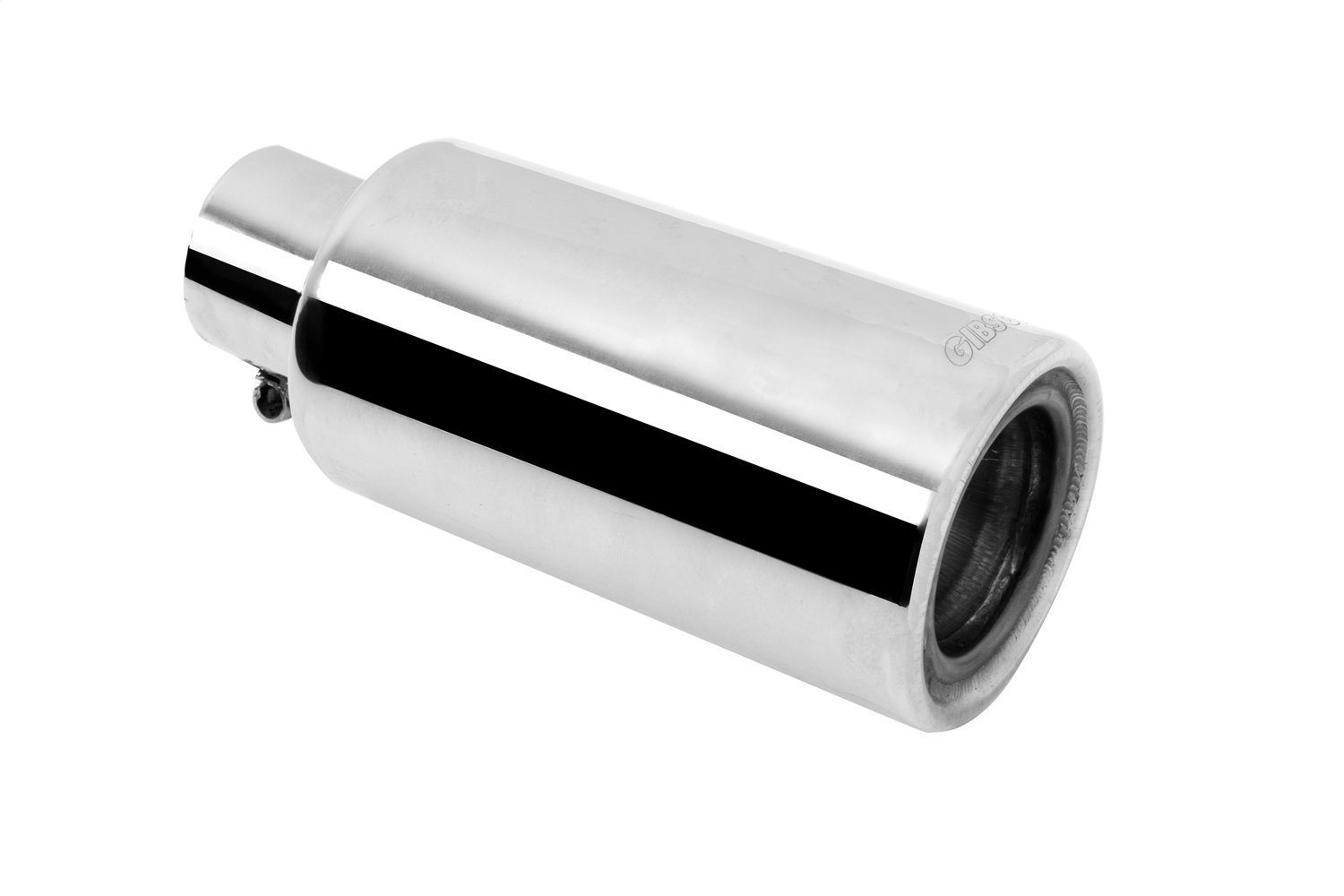 500659 Stainless Rolled Edge Angle Muffler Quiet Tip; Clamp-On