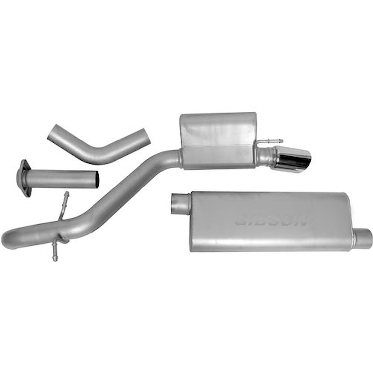 Swept-Side Cat-Back Exhaust 2005-10 Jeep Grand Cherokee 5.7L 4WD