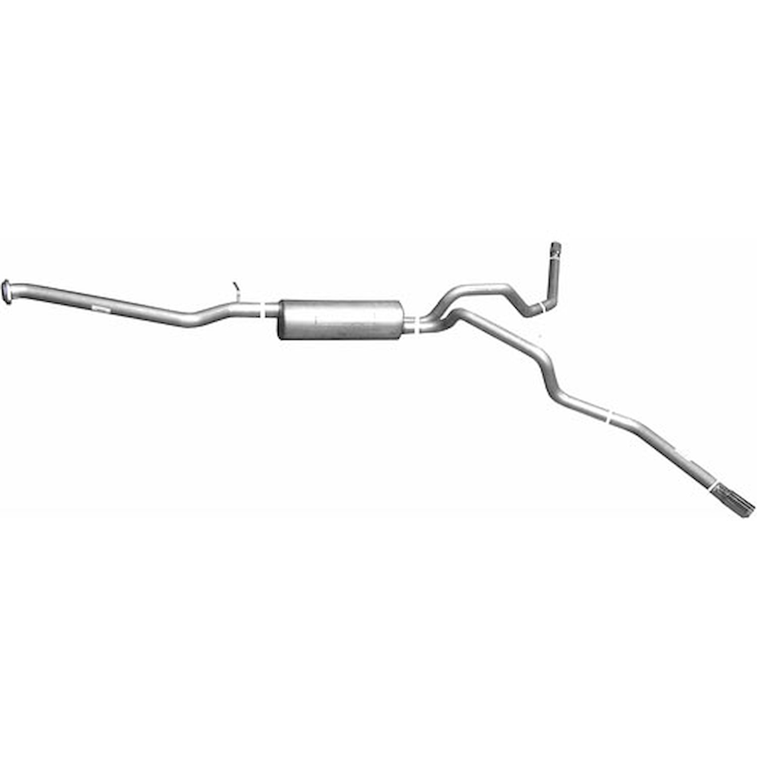 Dual Extreme Stainless Cat-Back Exhaust 2004-07 GM 1500 Pickup 5.3L