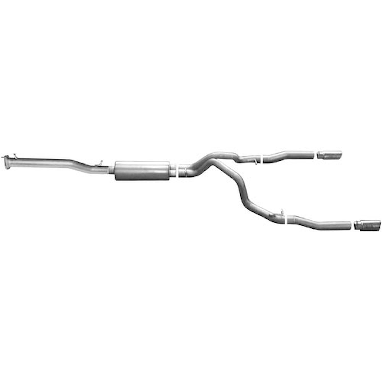 Split Rear Cat-Back Exhaust 2014-2017 Chevrolet Silverado/GMC Sierra 1500