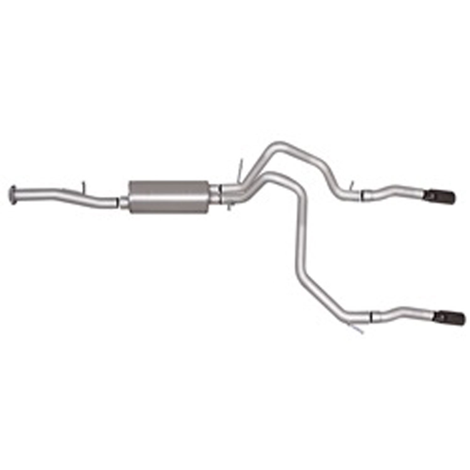 Cat-Back Dual Split Exhaust System Stainless