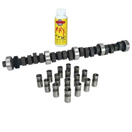 Hydraulic Flat Tappet Rattler Camshaft & Direct Lube Lifter Kit 1963-1995 Ford 221-302