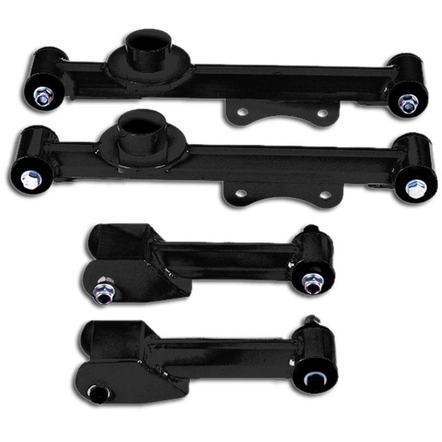 Control Arms Package Upper & Lower Rear-Black