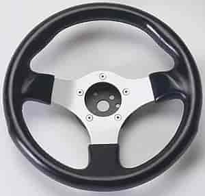 GOLF CART Formula 1 Steering Wheel Aluminum - Silver