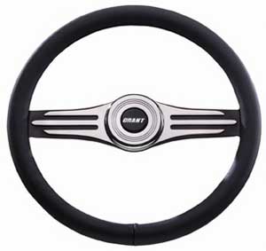 Two Tone Heritage Collection Steering Wheel Black Leather Grip