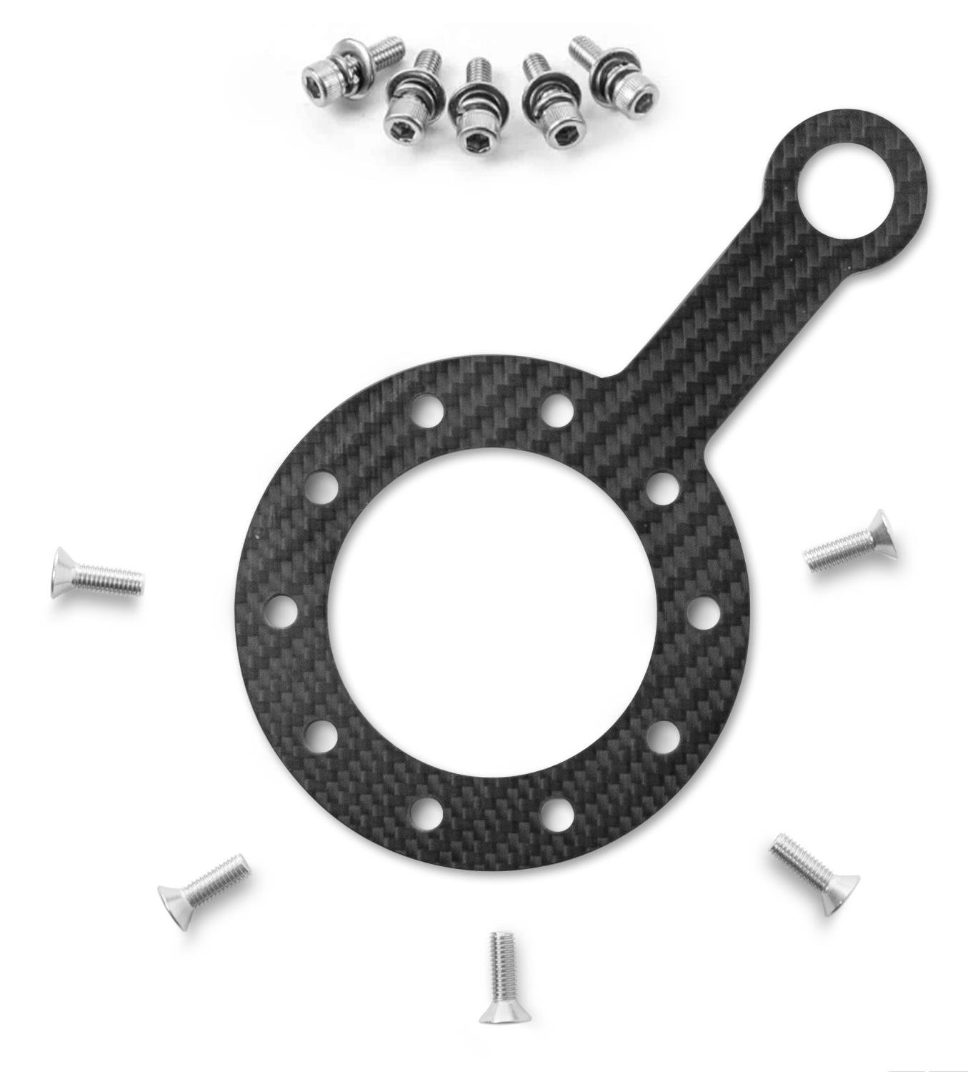 1-Hole Carbon Fiber Steering Wheel Switch Plate