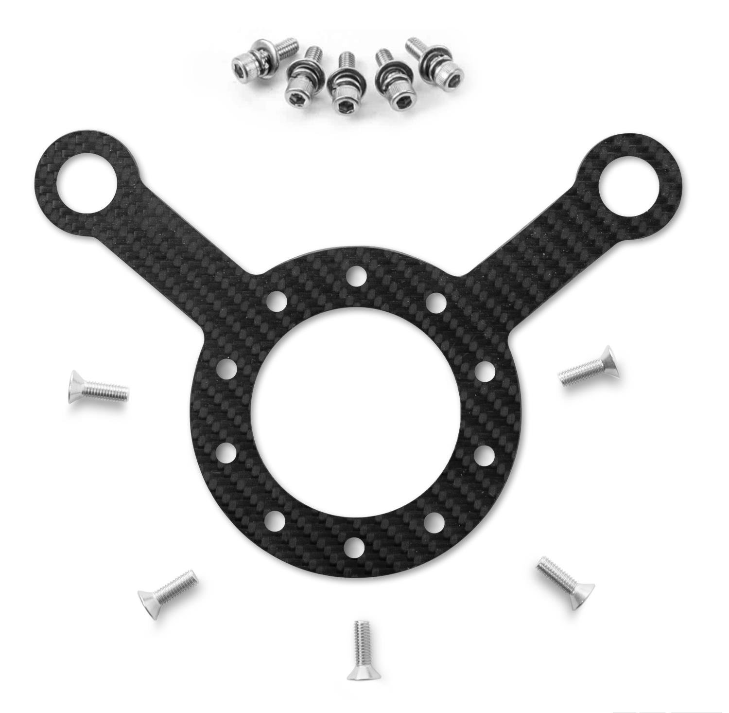 2-Hole Carbon Fiber Steering Wheel Switch Plate