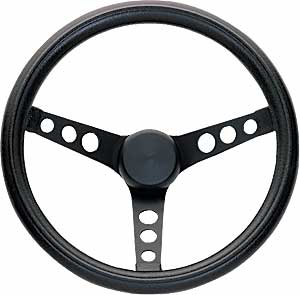 Black Foam Grip Steering Wheel 13-3/4" Diameter