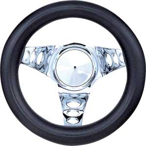 Black Foam Grip Steering Wheel 8-1/2" Diameter
