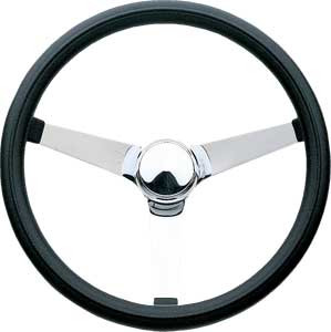 Black Foam Grip Steering Wheel 14-3/4" Diameter