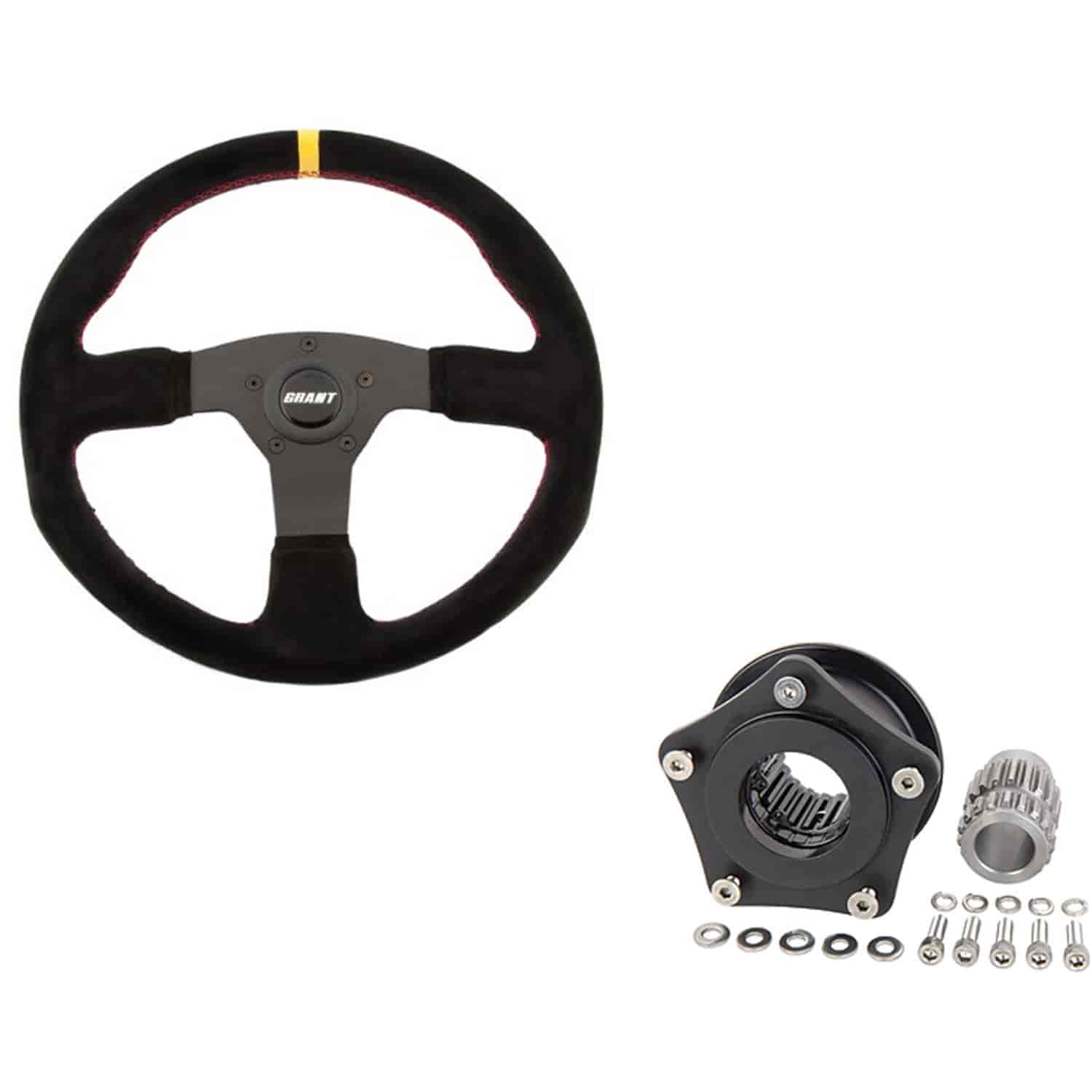 Suede Series Steering Wheel and Quick Release Kit