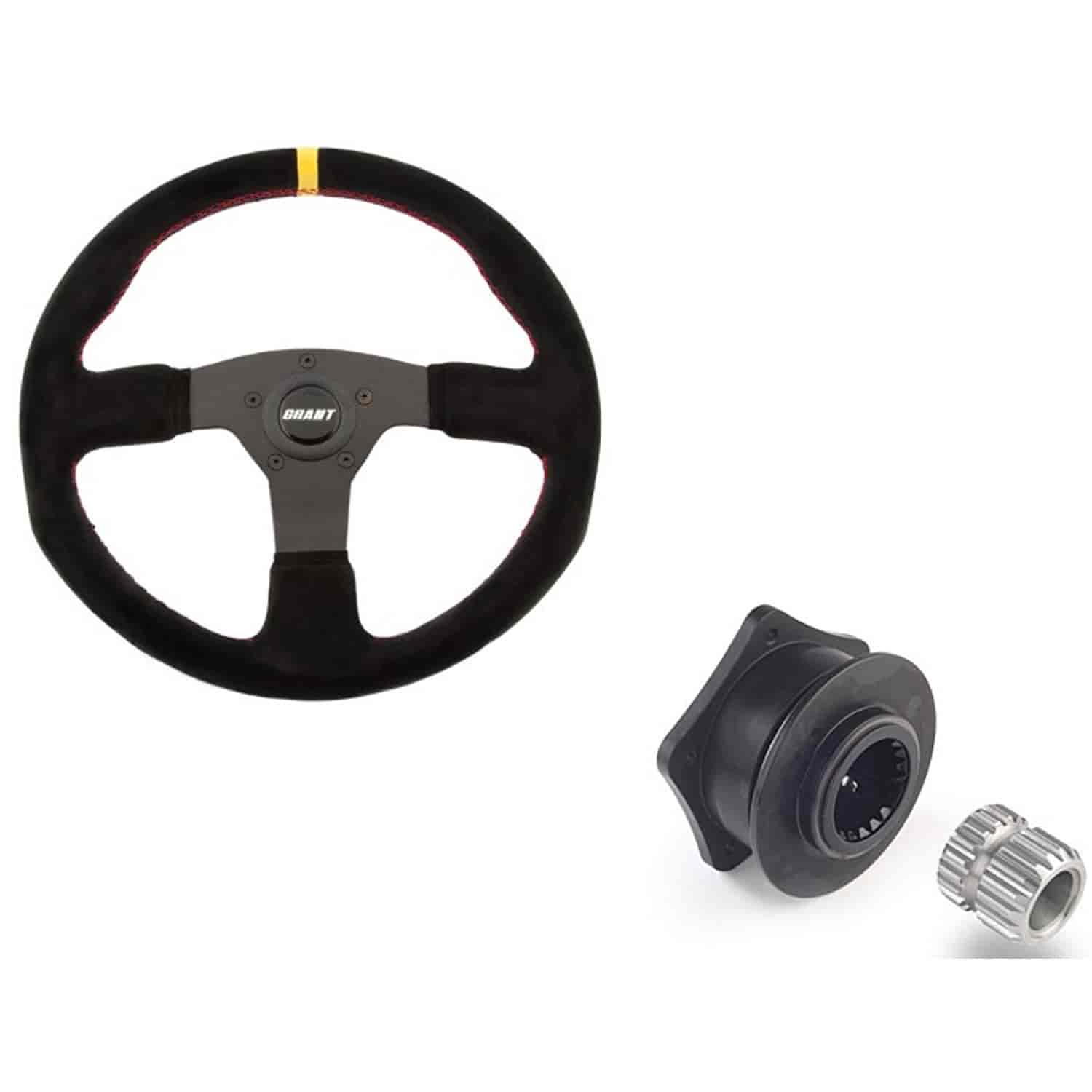 Suede Series Steering Wheel and Quick Release Kit