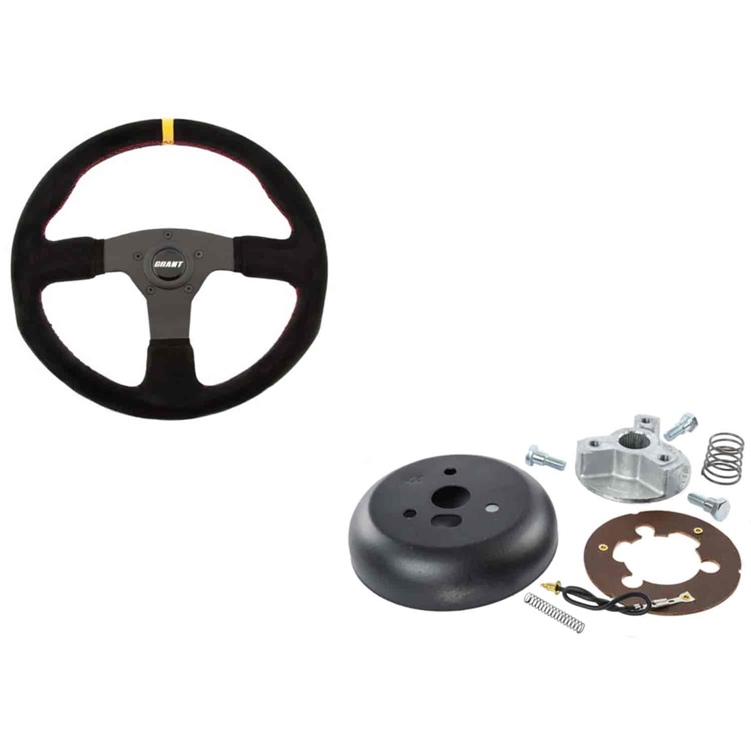 Suede Series Steering Wheel and Installation Kit