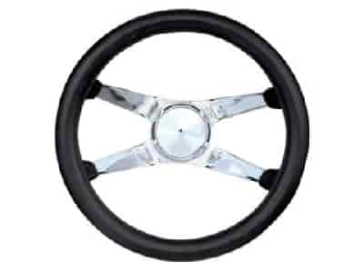 Black Foam Grip Steering Wheel 12-1/2" Diameter